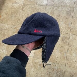 Vintage REI wool cap with ear flaps